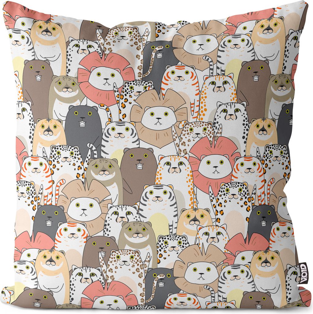 VOID Zootier Safari Kinder Kissenbezug Kissenhülle sofa couch wohnzimmer dekoration wasserfest Outdoor Kissen bezug deko