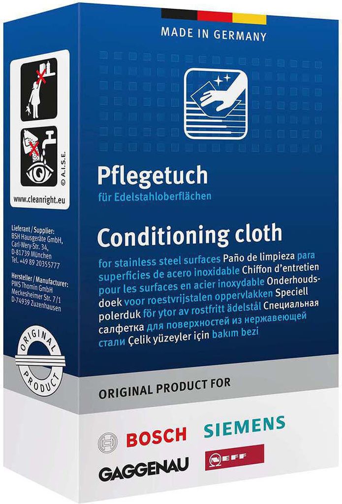 Ošetřující Ubrousky Na Nerezové Povrchy Bosch Siemens - 00312007 Bosch - Foto 12