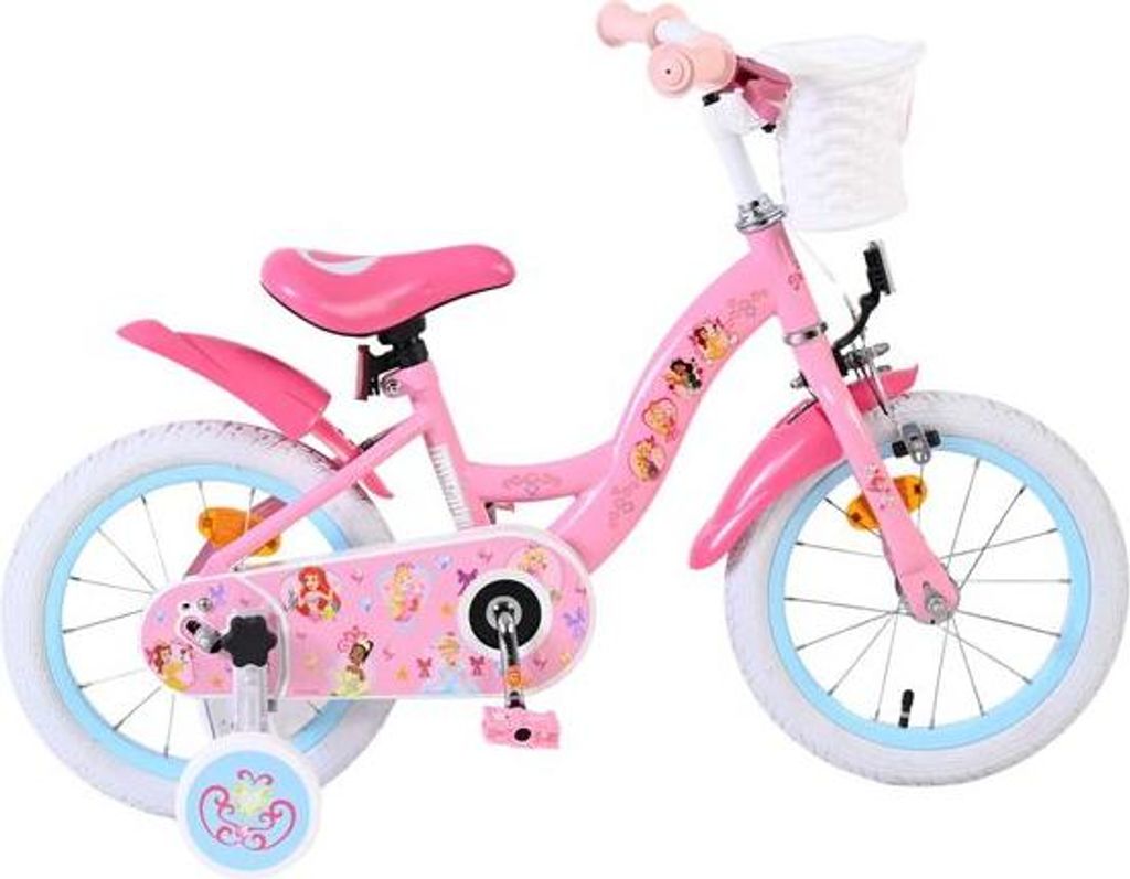 Disney Princess Kinderfahrrad - Mädchen - 14 Zoll - Rosa Produktbild 