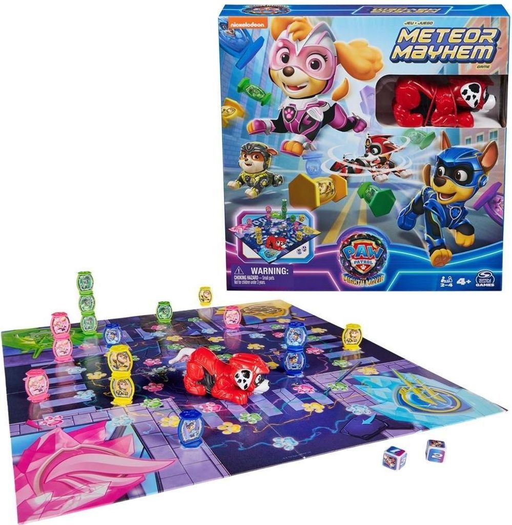 Games Paw Patrol: Der Mighty Kinofilm Meteor Mayhem-Spiel | Paw Patrol-Spielzeug | Kinderspielzeug | Geschenke für Kinder | Paw Patrol Kinofilm 2 ...