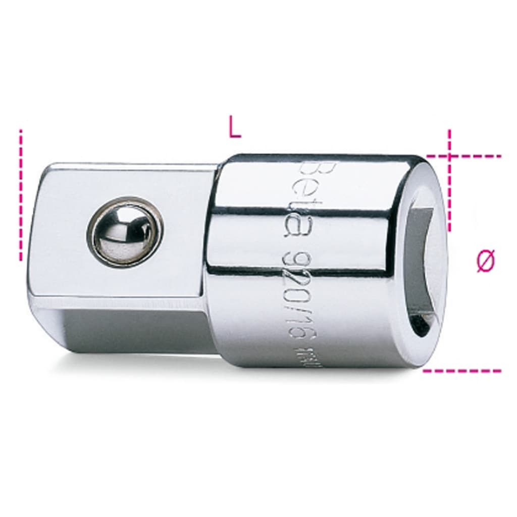 Beta Tools Adapter "920/16" 1/2" Innen- und 3/4" Außengewinde