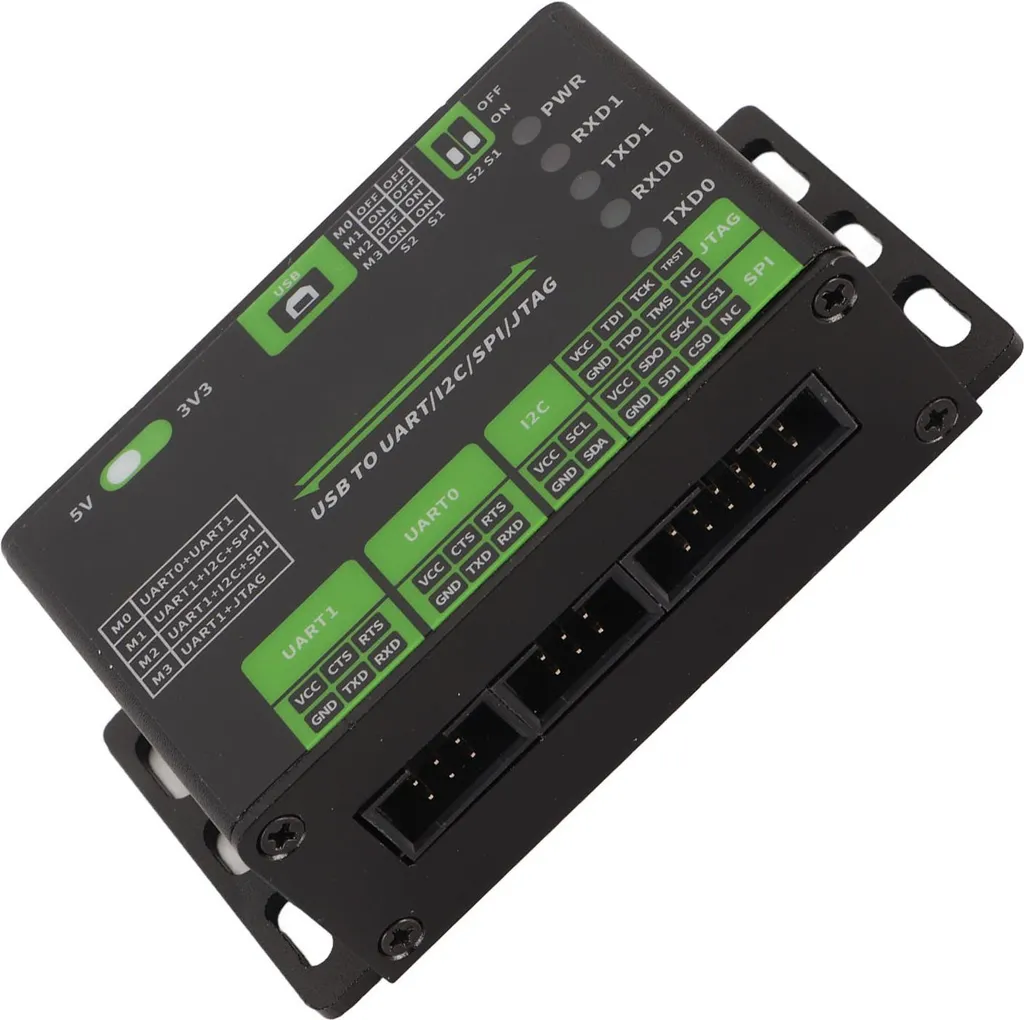 Convertisseur USB multi-interface UART I2C SPI JTAG anti-interférences 5V - 7