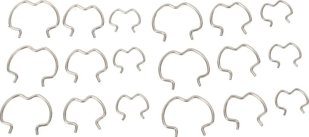 18 pezzi clip di fissaggio collegamento cambio 800 801 linea radiatore 3 diverse misure 3/8in 1/2in 5/8in