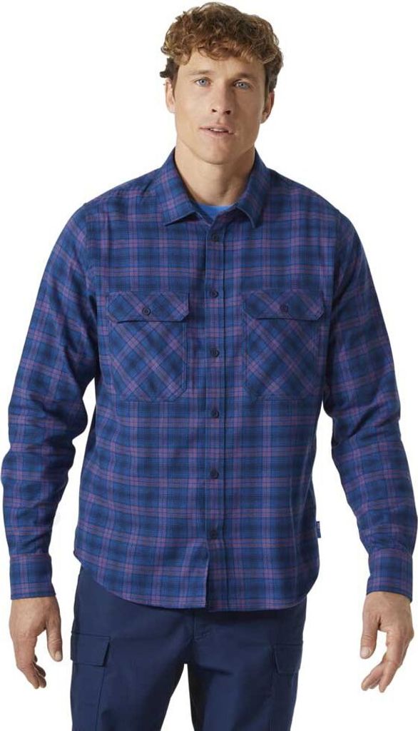 Helly Hansen Lokka Organic Flannel T-shirt Blau L Mann Blau L