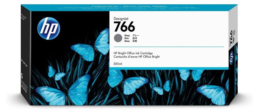 HP Cartuccia di inchiostro grigio 766 DesignJet da 300 ml Immagine del prodotto 