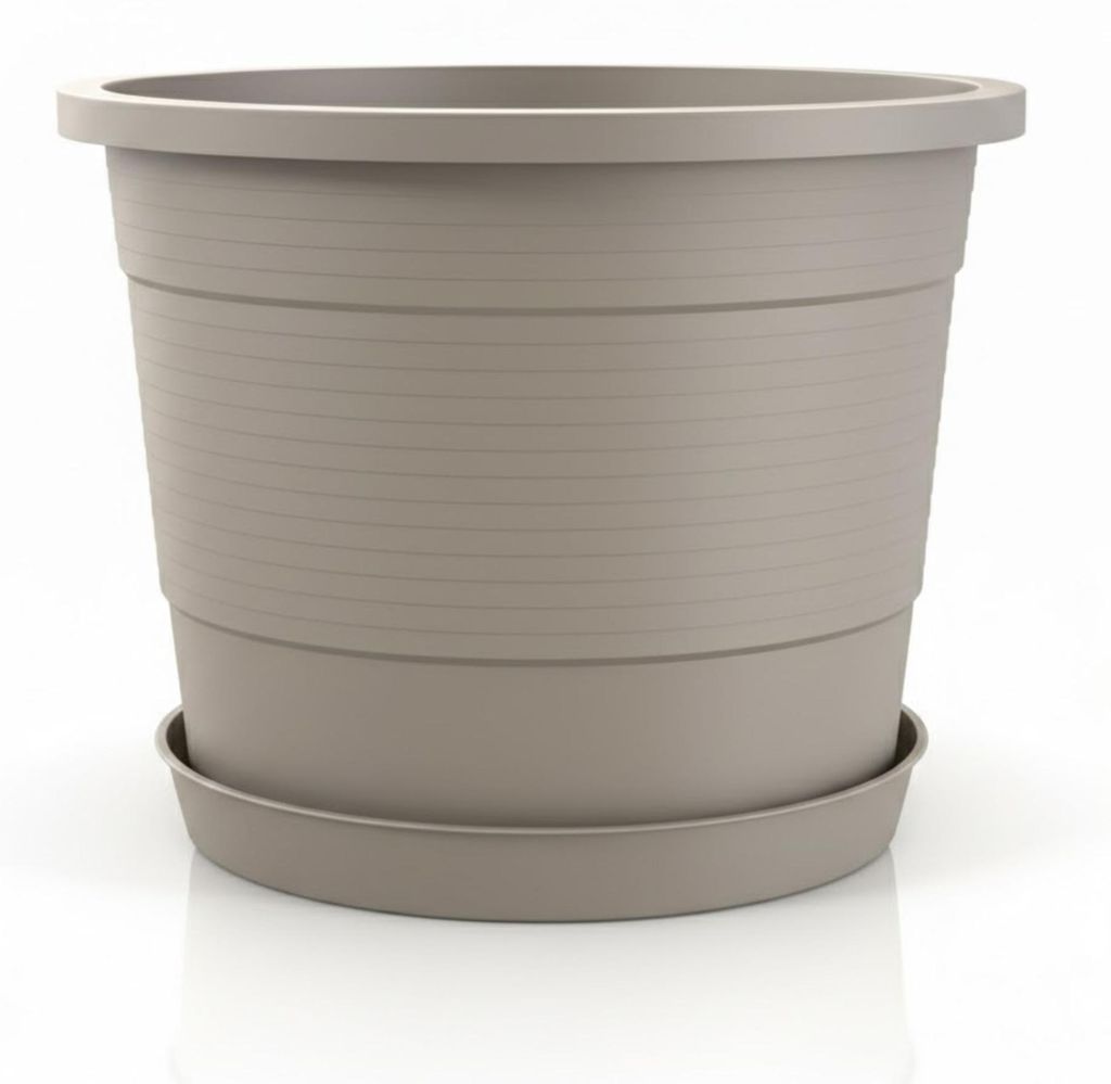 Plastard Blumentopf Ø 54 cm mit Untersetzer rund – Produktbild 