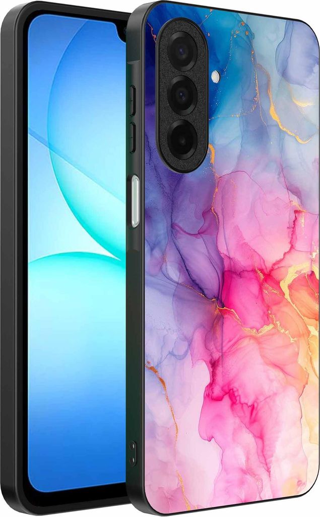 Geeignet für Samsung Galaxy A17 Telefon Fall mit Marmor Druck - TPU zurück Abdeckung Fall Marmor Design - Regenbogen - Smartphonics