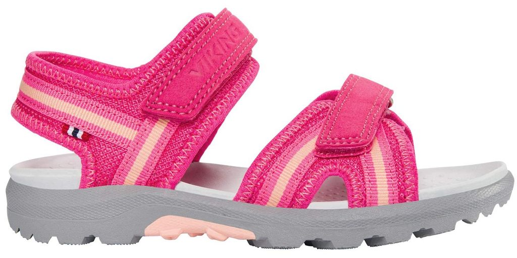 Viking Tur 2V Kinder Sportliche offene Aqua-Sandale Pink/Peach, 3-51285-982