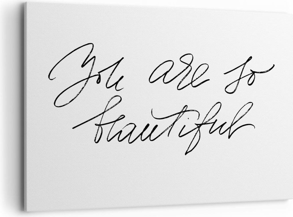 Bild auf Leinwand - Leinwandbild - Einteilig - Du bist so wunderschön - 120x80cm - Wand Bild - Wanddeko - Wandbilder - Leinwanddruck - Bilder - Wa...