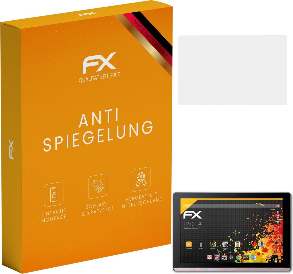 atFoliX FX-Antireflex 2x Schutzfolie kompatibel mit Acer Iconia One 10 (B3-A50) Displayfolie