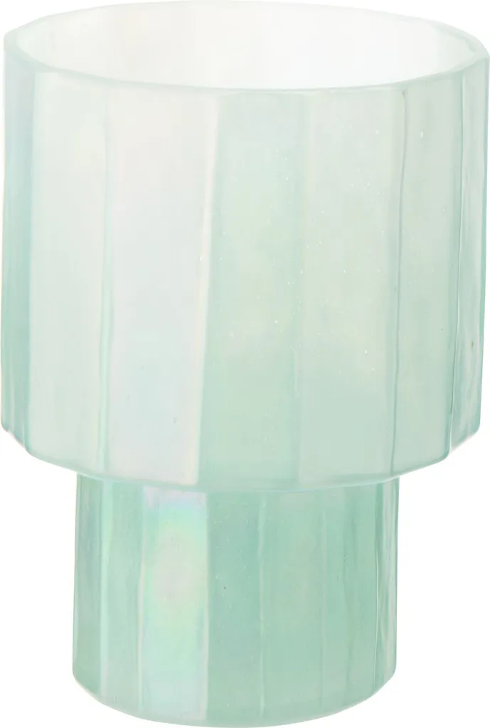 Photophore Bleu J-Line Ann pour Ambiance Zen et Déco de Table Soirée