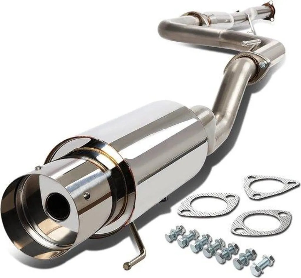 Système d'échappement en acier inoxydable 61 mm pour moto sportive
