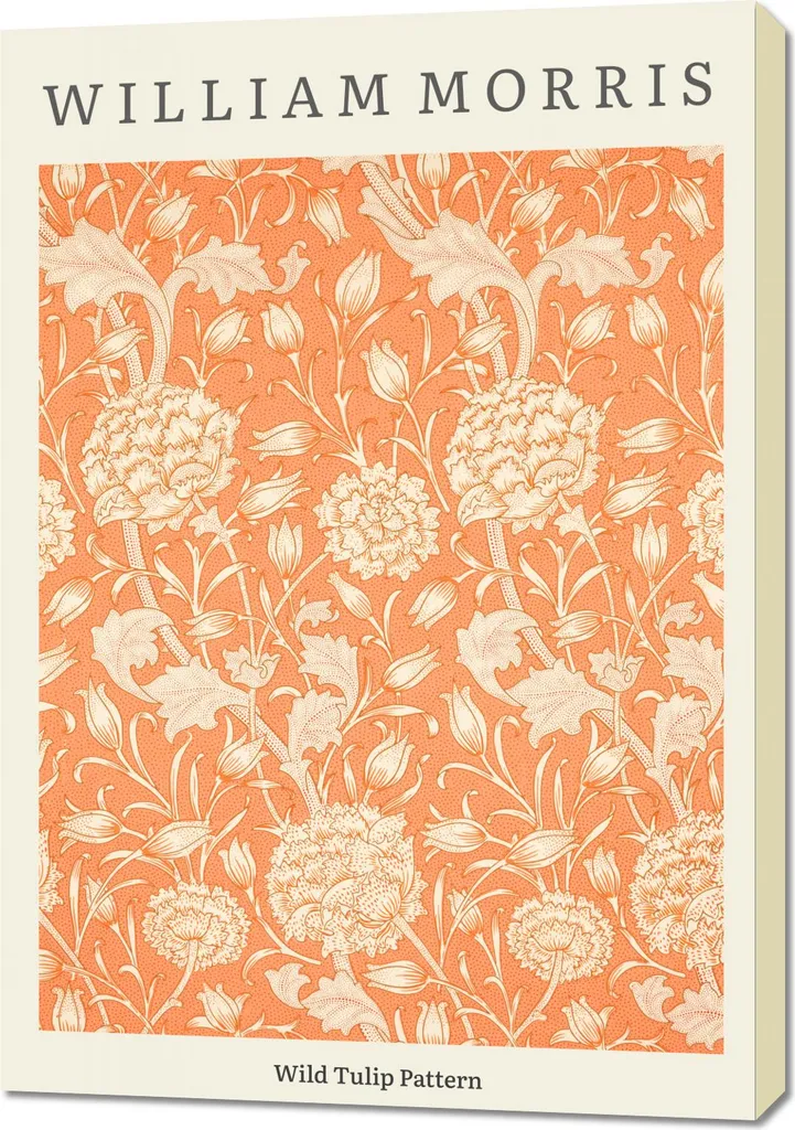 Quadro William Morris Wild Tulip 70x100 cm | Stampa Vintage Salotto