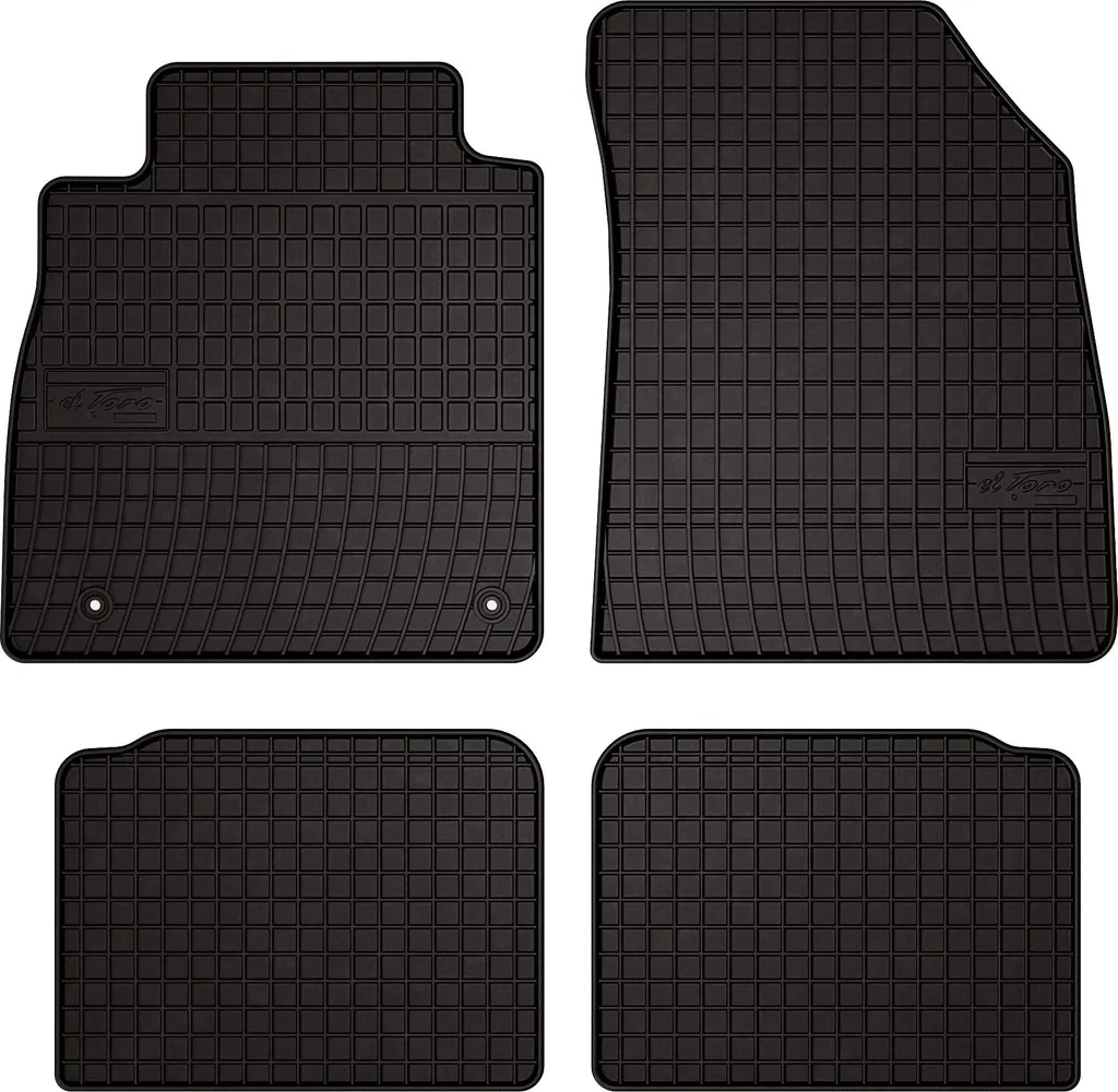 Tappetini Gomma Premium per Nissan Micra K14 (2017-) - Nero Intenso