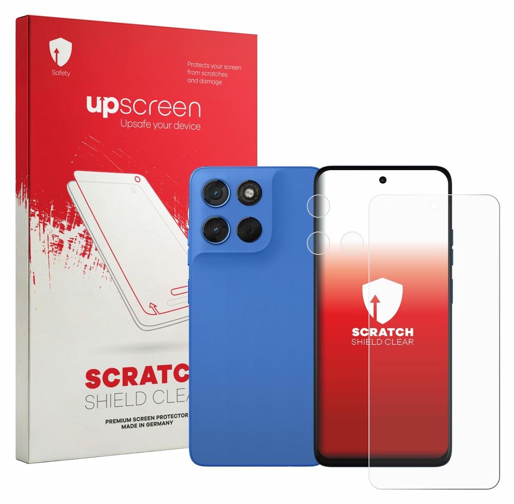 upscreen Schutzfolie für Motorola Moto G57 (Display+Kamera) Displayschutz Displayschutzfolie Folie Klar Transparent
