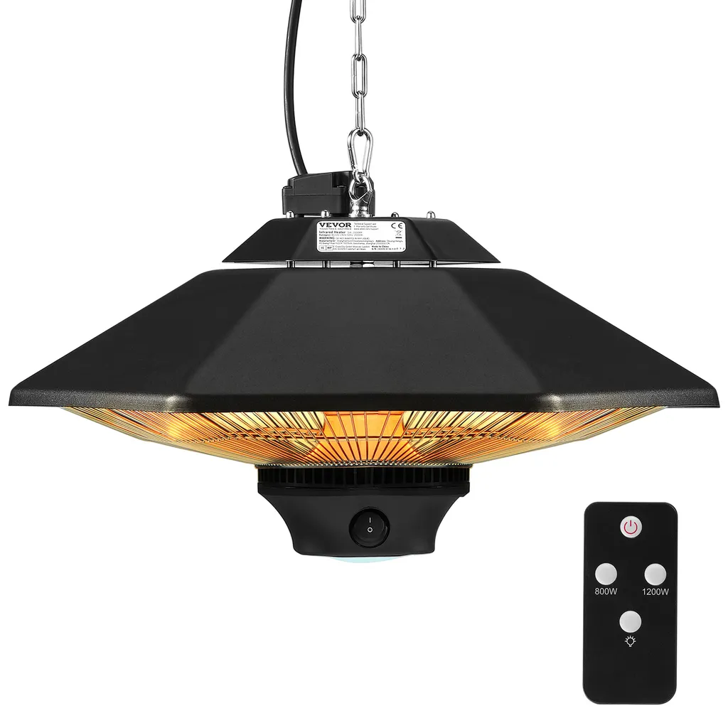Chauffage de Terrasse et Véranda 2000W pour Soirées en Extérieur