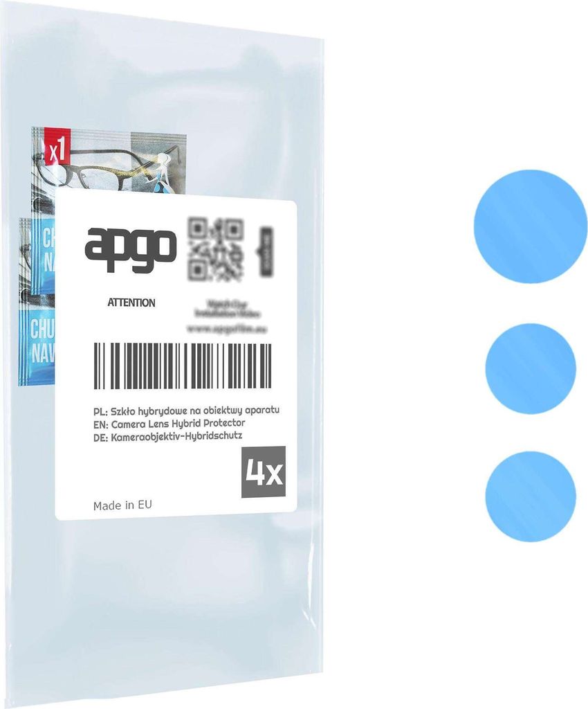 apgo 4 Stück Hybrid Kameraschutz, Kamera-Schutzglas kompatibel mit Nokia G60 5G, Linsenschutz, 9H Härte, Schutz für Kameraobjektiv, Anti-Kratzer...