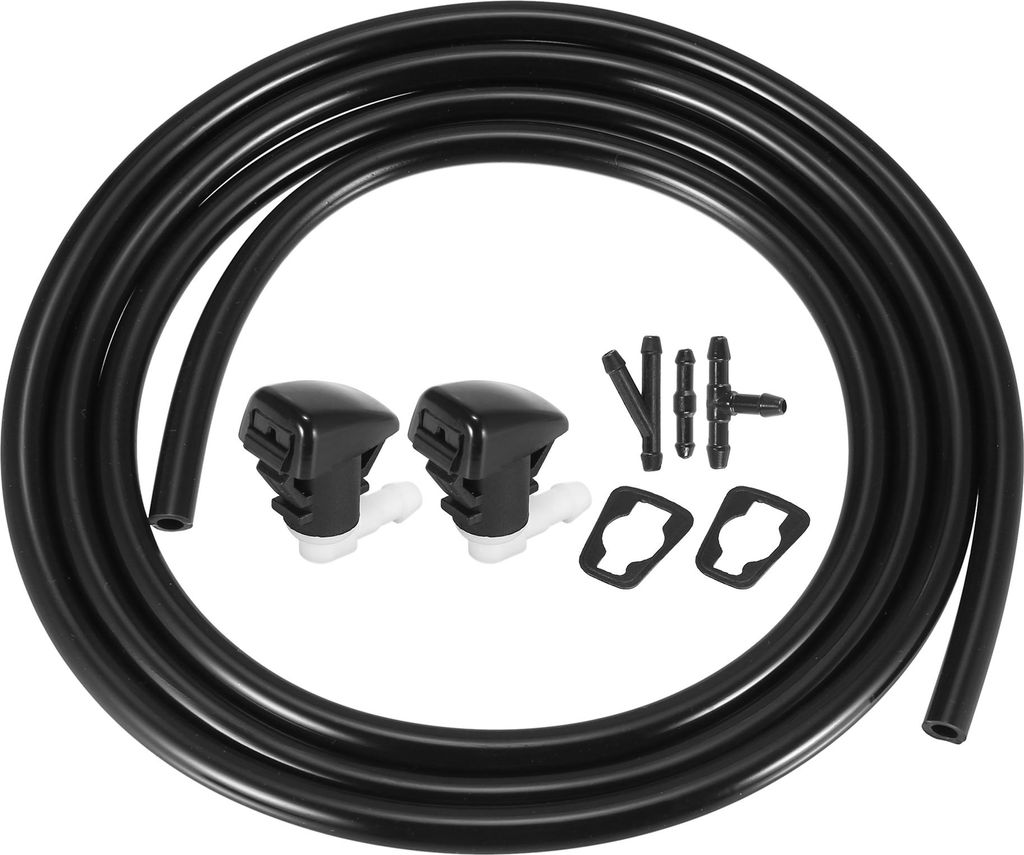 6Stk. Frontscheibenwischerdüsen Kit Scheibenwaschanlage Schlauch, Wischwasserschlauch Reparaturset mit Dichtungen für Dodg