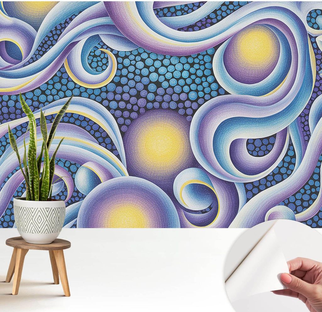 Fototapete selbstklebend - 208x146 cm - Tapete - Wandtapete - Wandbilder - Klebefolie - Dekofolie - Tapete Folie - Wand - Dekoration - Wohnzimmer -...