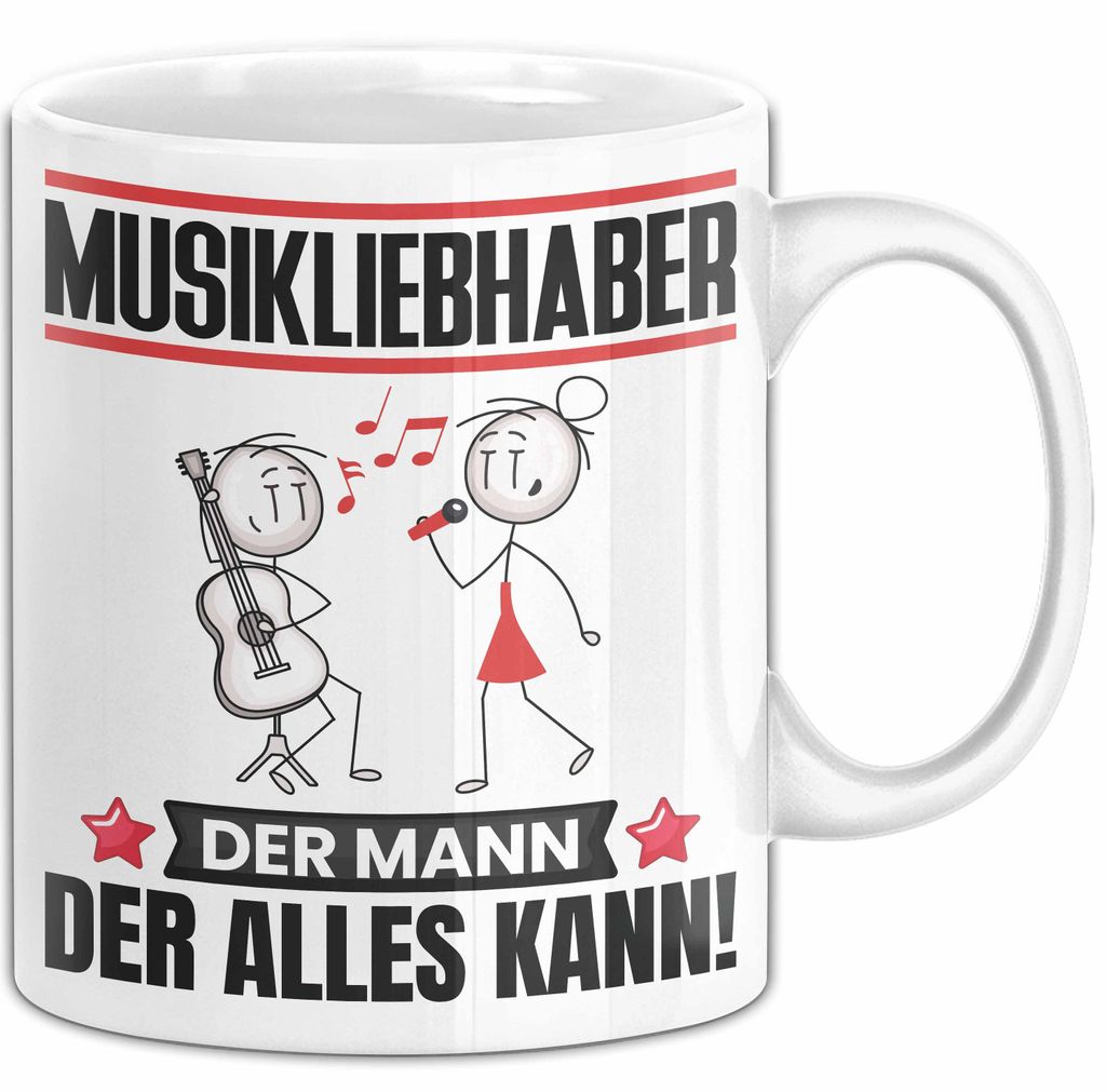 Musikliebhaber Tasse Geschenk für Musikliebhaber Der Mann Der Alles Kann Geschenkidee zum Geburtstag (Weiß)