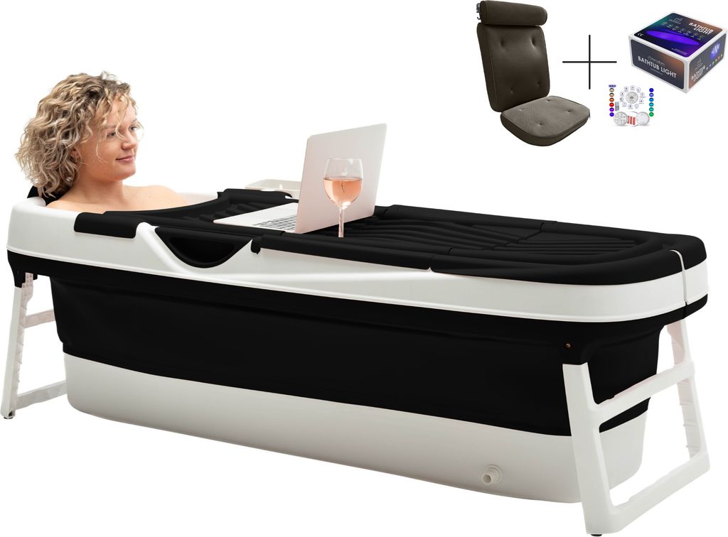 HelloBath® Faltbare Badewanne für Erwachsene XXL Produktbild 1