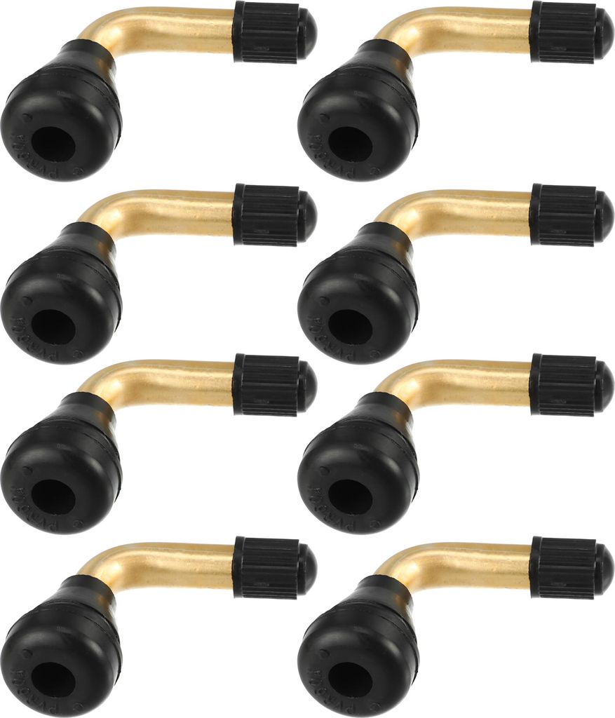 8 Stück Universal PVR60 Tubeless Reifenventil - Autos Wohnmobile - Goldfarben