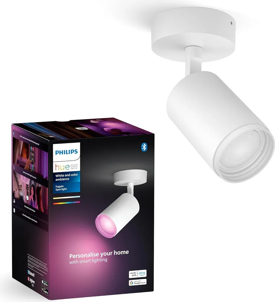 Spot Connecté Fugato Philips Hue : Gérez votre Éclairage par Mobile