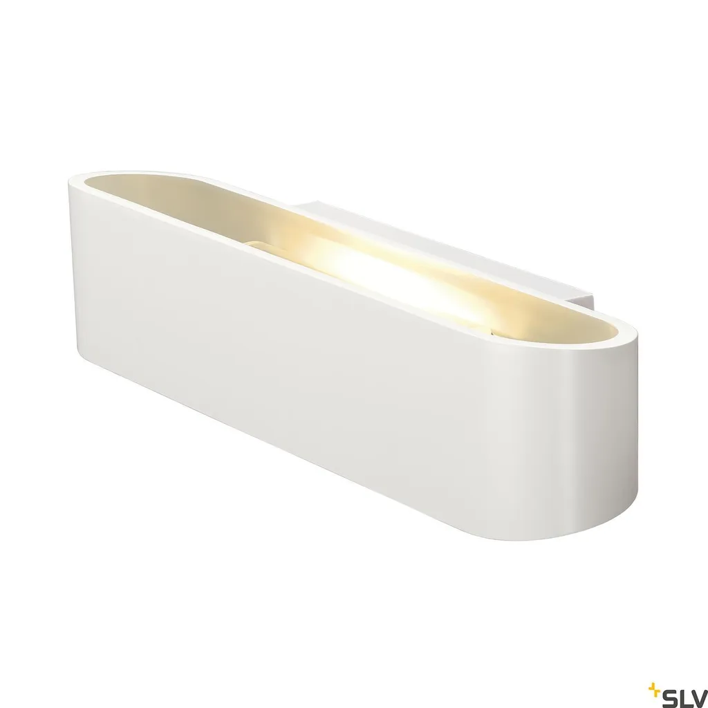 Ossa 300 Applique ovale blanche R7s 118mm Up&Down SLV design épuré
