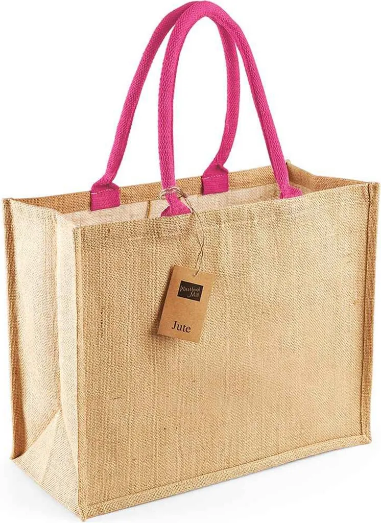 Borsa in Iuta Westford Mill PC5451 Ecologica Naturale Fucsia