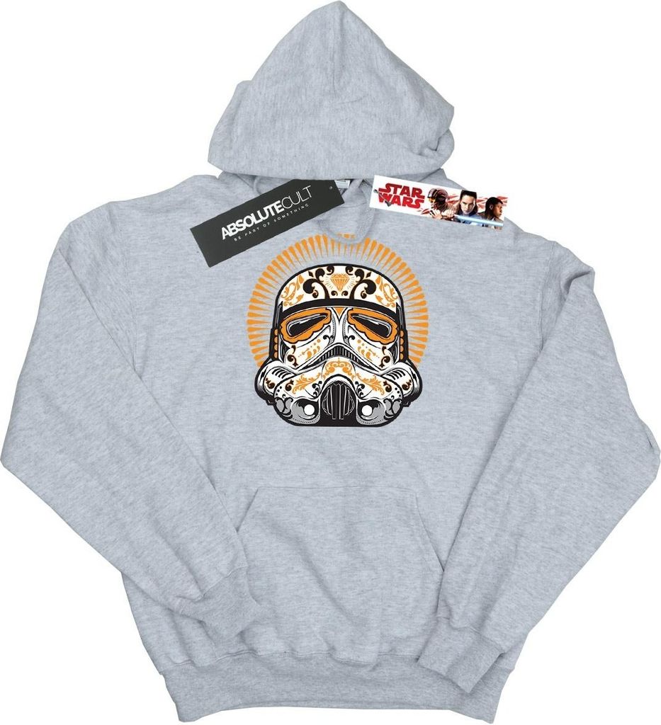 Star Wars - "Dia De Los Muertos" Kapuzenpullover für Jungen BI12071 (128) (Grau)