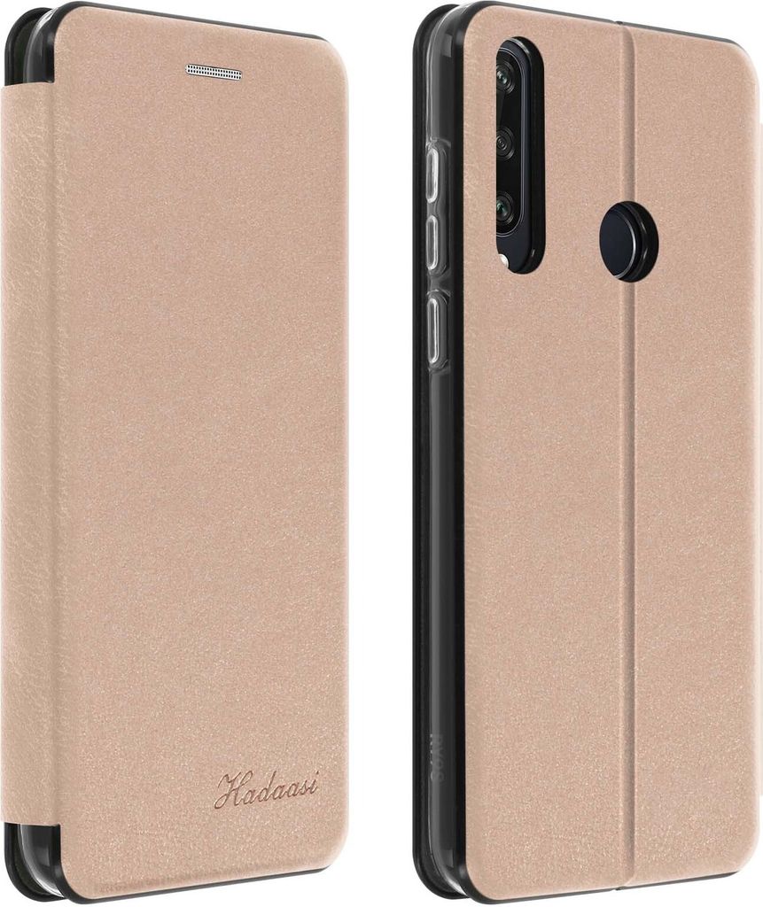 Haja Series Kunstlederhülle für Huawei Y6p – Rosegold