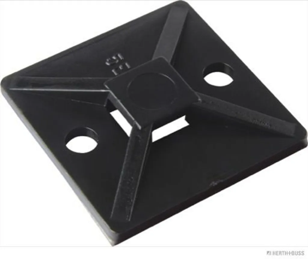 Socle de fixation pour serre-câbles noir Herth+Buss Elparts 100pcs