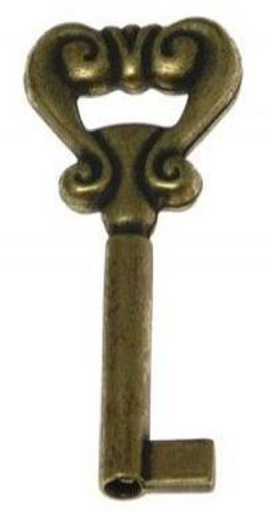 KL01-G05 Möbelschlüssel dekorativ im Antik-Gold Design