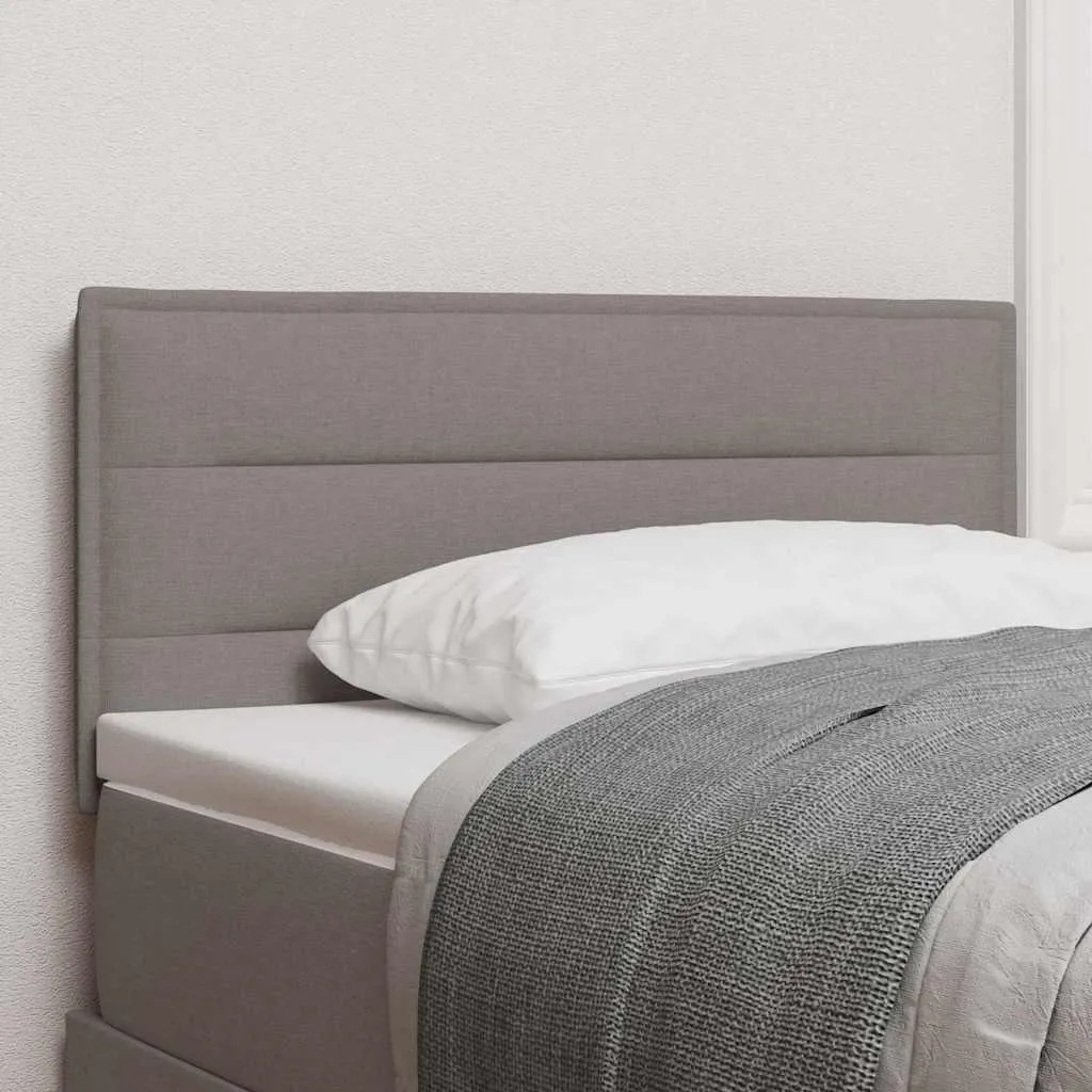 Testiera LED Taupe 80 cm Poliestere | Spalliera Letto Singolo Elegante