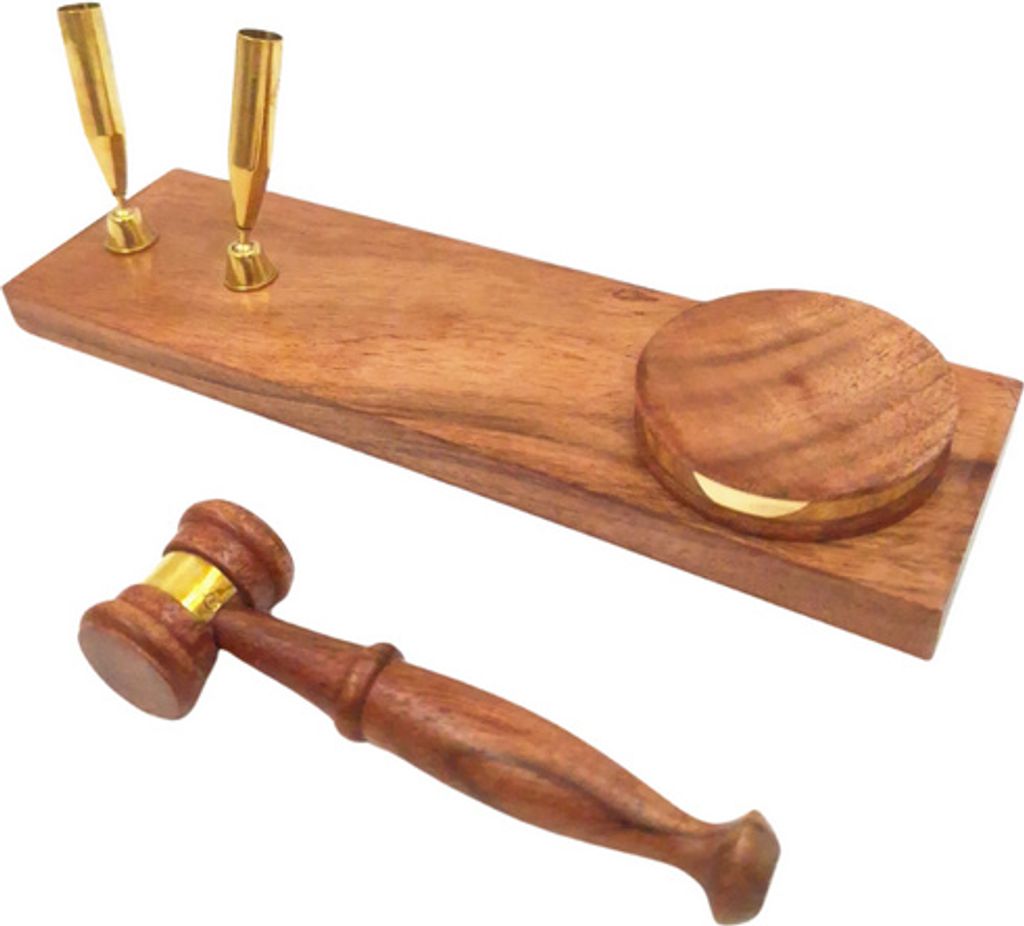 Richterhammer - Stiftständer - Geschenk für einen Anwalt - DNU-023