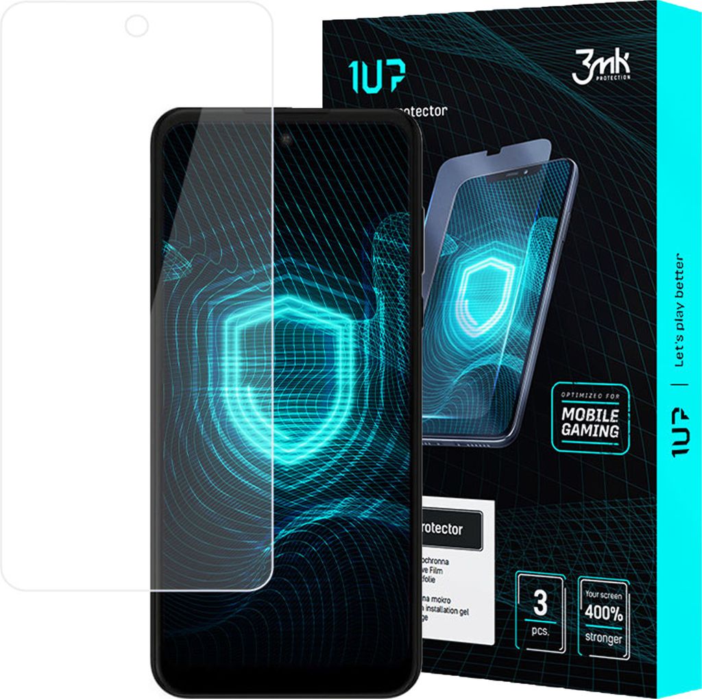 3mk Display Schutzfolie 1UP für Motorola Moto G Power 2022 transparent Gaming (3 Stück)