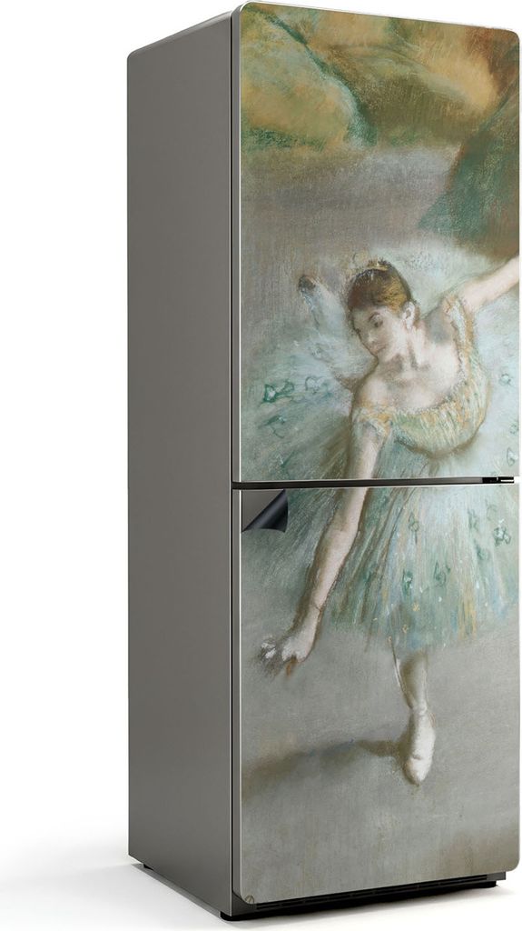 Ballerina Edgar Degas – Magnetische Kühlschrank Abdeckung – Dekorfolie magnetisch Küche – Kühlschrank Magnet Deko – selbstklebende Magne...