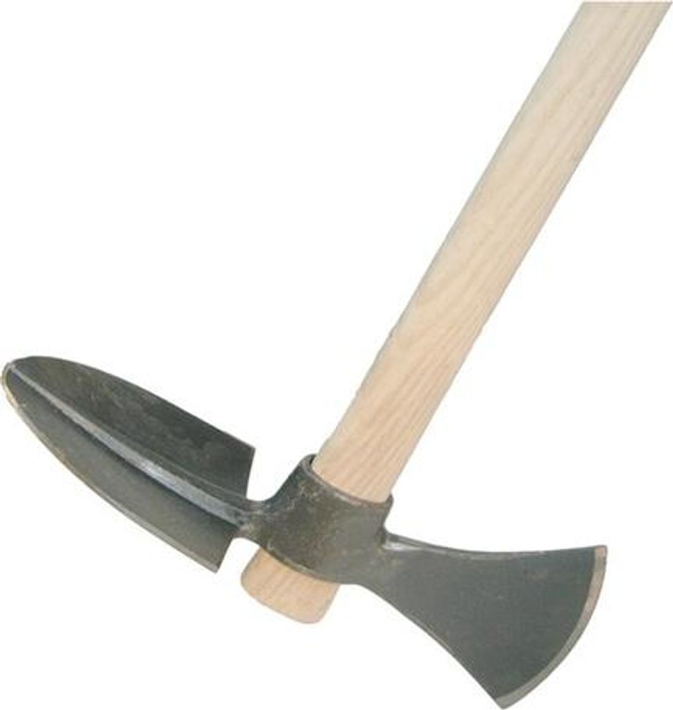 Wiedehopfhaue, ovale Blattform mit Stiel 1050 mm