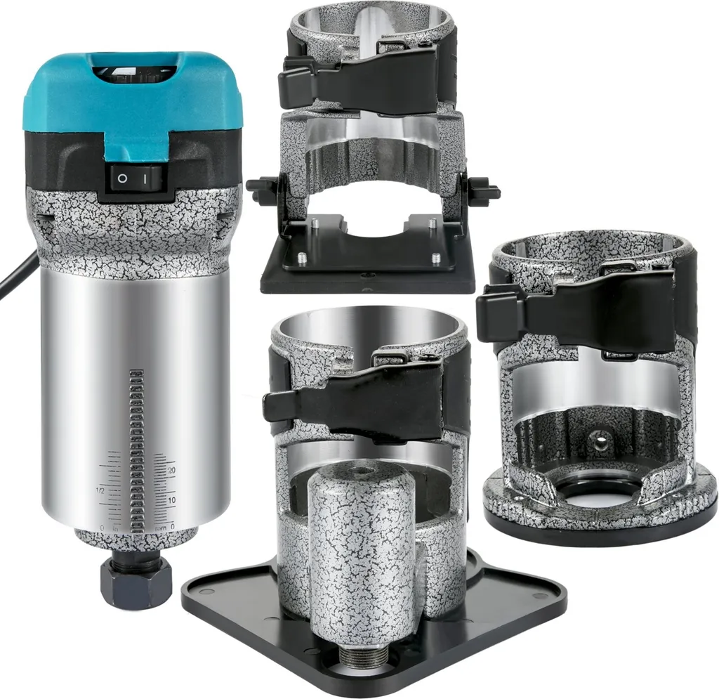 Affleureuse électrique de précision avec base fixe inclinable et plongeante - 9
