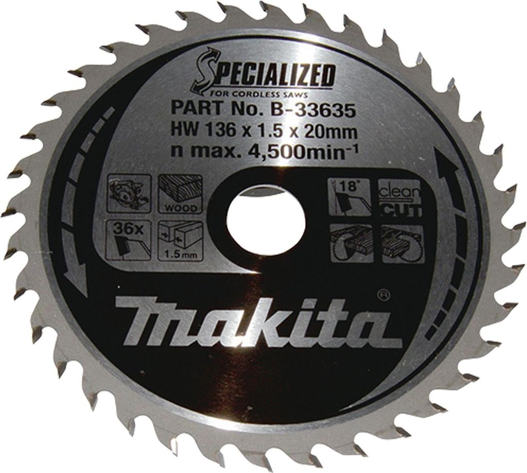 Makita B-33635, 13,6 cm, 2 cm, 1,5 mm, 1 Stück(e) Produktbild 