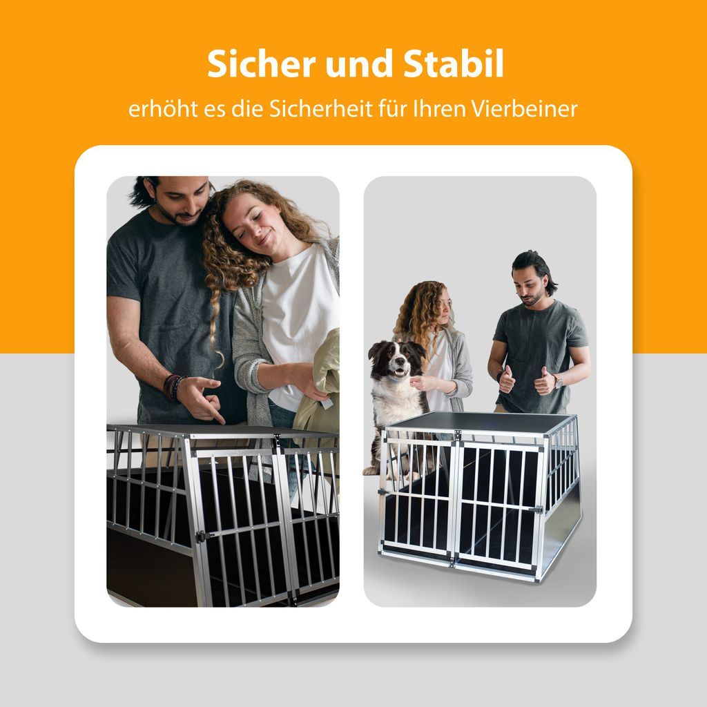 Hundetransportbox XL fürs Auto, Reisebox, Hundebox, Käfig, Produktbild 7