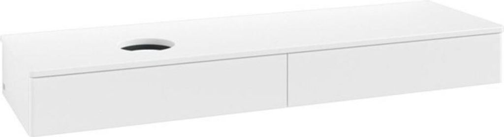 V&B Waschtischunterschrank ohne Frontstruktur -Beleuchtung Antao 160x50cm, WBP-farbe Lac, wh. m lacquer