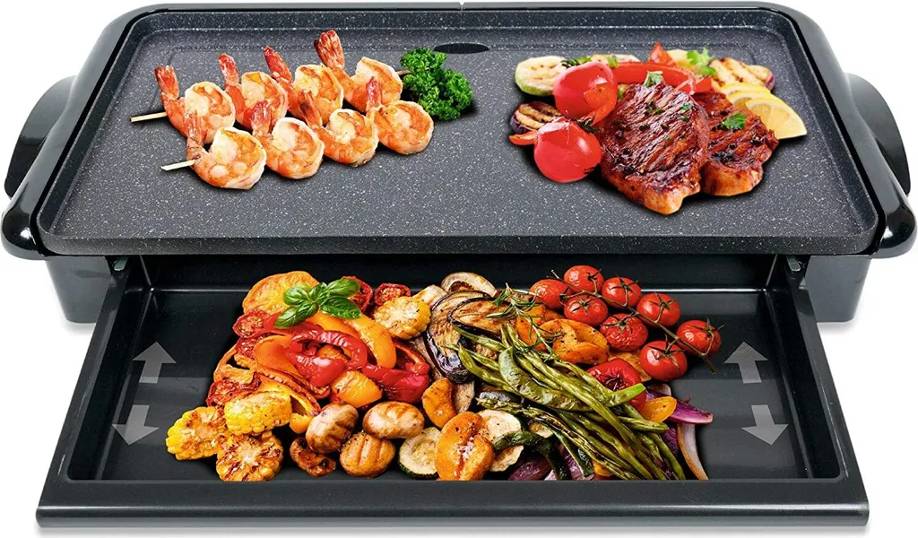 Gril de Table Familial pour Raclette et Grillades Diverses 26 x 46 cm