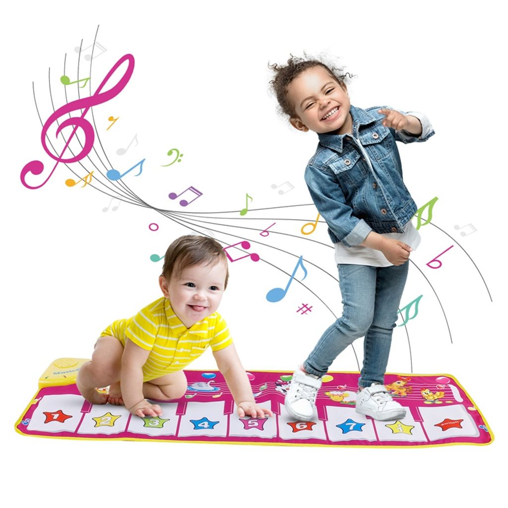 Baby Musikmatte Klaviermatte Krabbeldecke Spielmatte Teppich Kindergeschenk 
