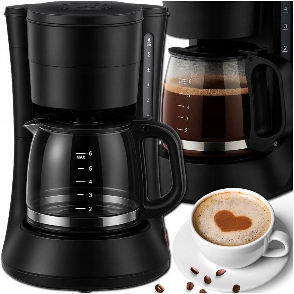 Překapávací kávovar 600 W se skleněnou konvicí 600 ml, Obrázek produktu 