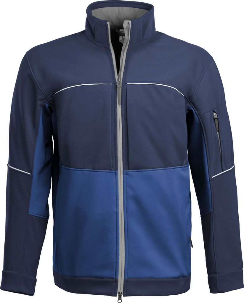 Qualitex Softshelljacke - Atmungsaktive Regenjacke | wasserfeste Softshelljacke | Übergangsjacke - in Farbe: marine/blau - Herren: XL