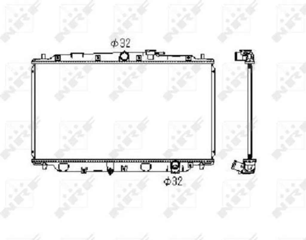 Radiateur moteur NRF 506743 pour Honda Prelude OE 19010P14505 Premium