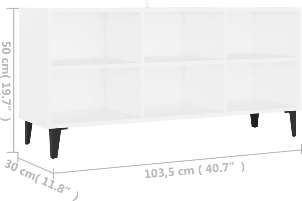 Maison Exclusive Mobile TV Bianco | Arreda con Stile e Semplicità - 6