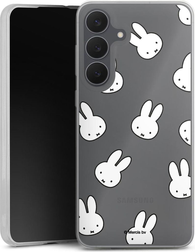 DeinDesign Slim Hülle für Samsung Galaxy S25 FE Silikon Case Ultra Dünn Handyhülle Muster transparent Miffy