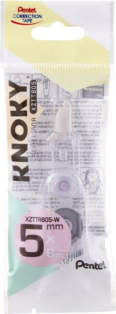 PENTEL XZTTR805-WY Ricarica del rullo di correzione 5 mm x Immagine del prodotto 